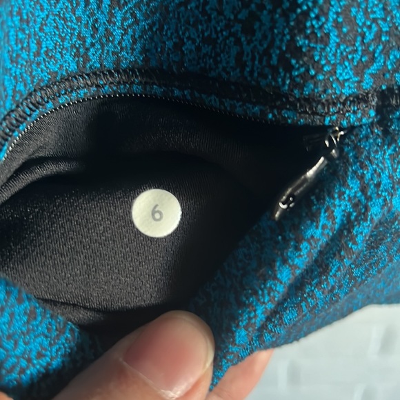 Lululemon Rush Hour 1/2 Zip Jacquard Blue/Black Sz.6 - Picture 11 of 12